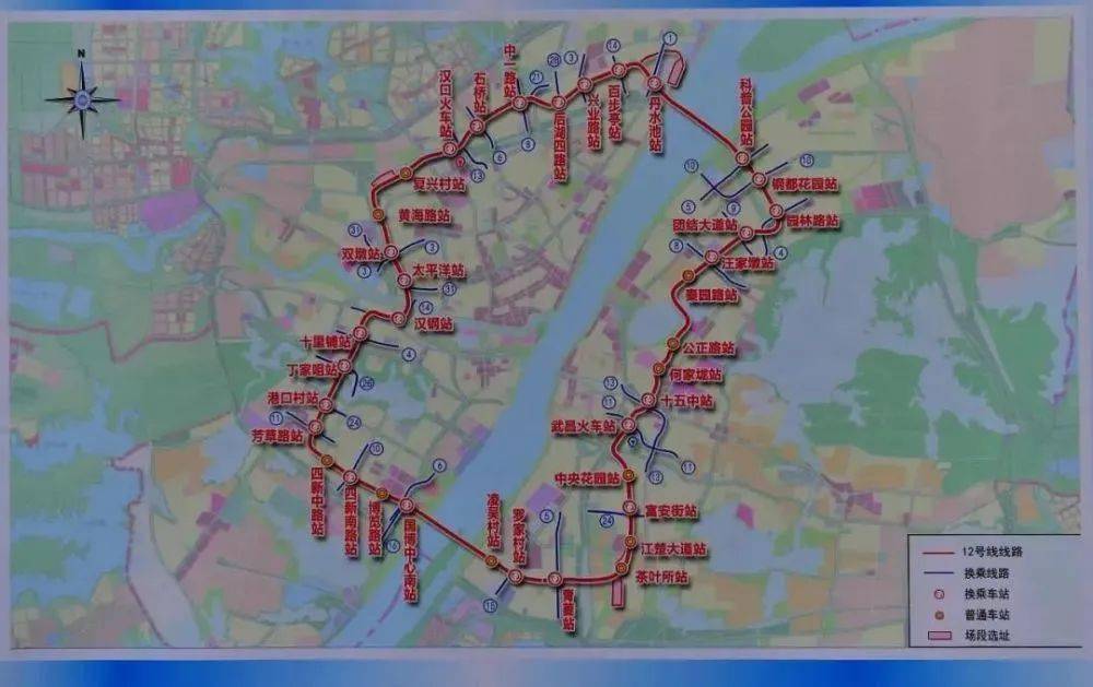 武昌段线路长22公里,设站14座;江北段线路长37.9公里,设站23座.